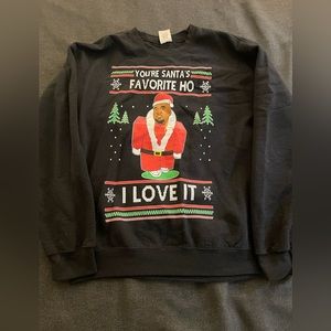 Kanye West ugly Christmas sweatshirt